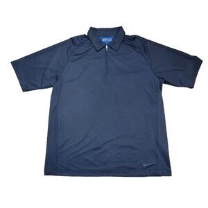 Nike Dri-Fit Golf Polo Shirt - Men's Large - Blue